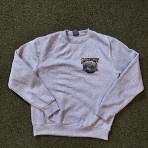 Smokey Hut Frenchies Sweatshirt Mens Large Gray Crew Neck Long Sleeve